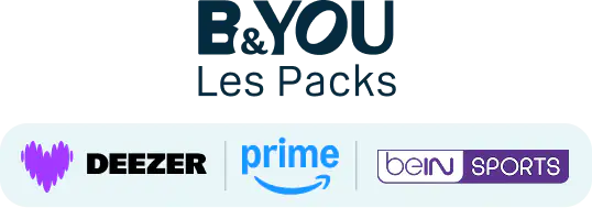 B&YOU Les Packs Deezer Prime beIN SPORTS