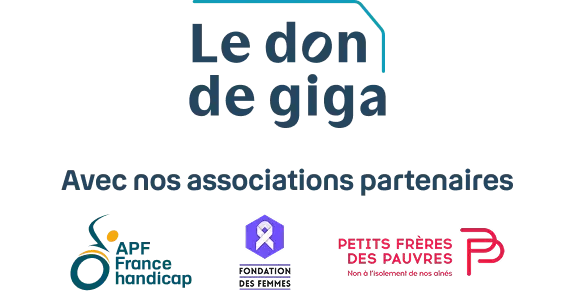 Don de giga - associations partenaires