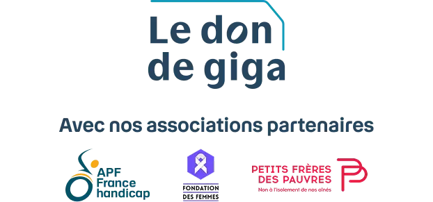 Don de giga - associations partenaires