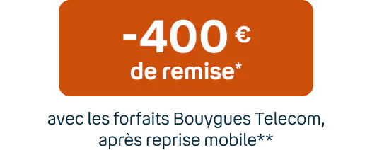 -400€ de remise pour l'achat d'un Samsung Galaxy Z Fold8 avec les forfaits Bouygues Telecom**