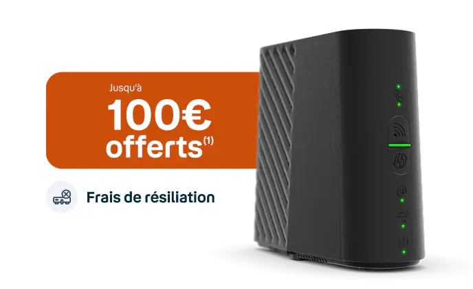 Jusqu'à 100€ offerts* sur vos frais de résiliation