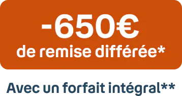 -650€ de remise différée*