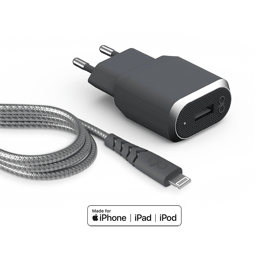 Photo du produit Force Power Chargeur rapide et câble renforcé USB A/Lightning - vue 1