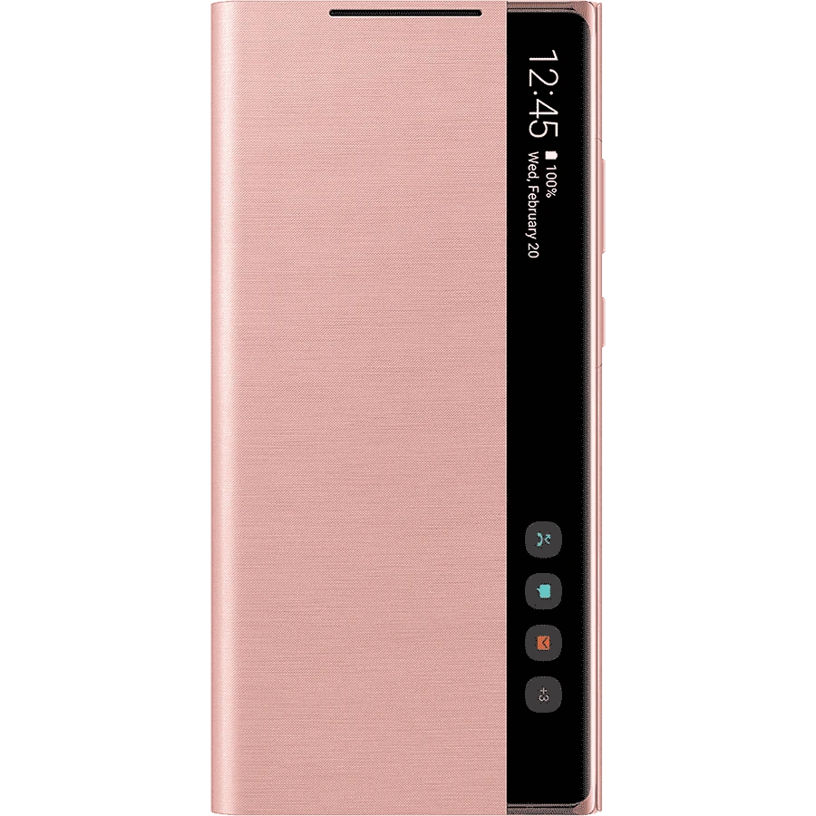 Photo du produit Samsung Étui Clear View Bronze Galaxy Note20