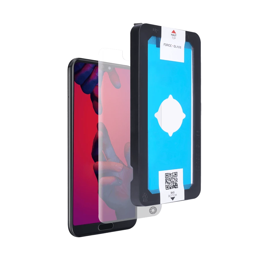 Photo du produit Force Glass Protège-écran verre trempé Huawei P20 & kit de pose - vue 1