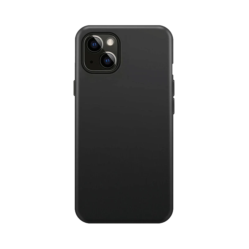 Photo du produit Xqisit Coque silicone noir pour iPhone 14 Plus - vue 1