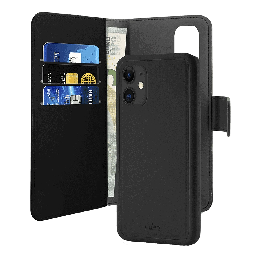 Photo du produit Puro Etui Folio avec coque magnétique détachable pour iPhone 12 mini - vue 1