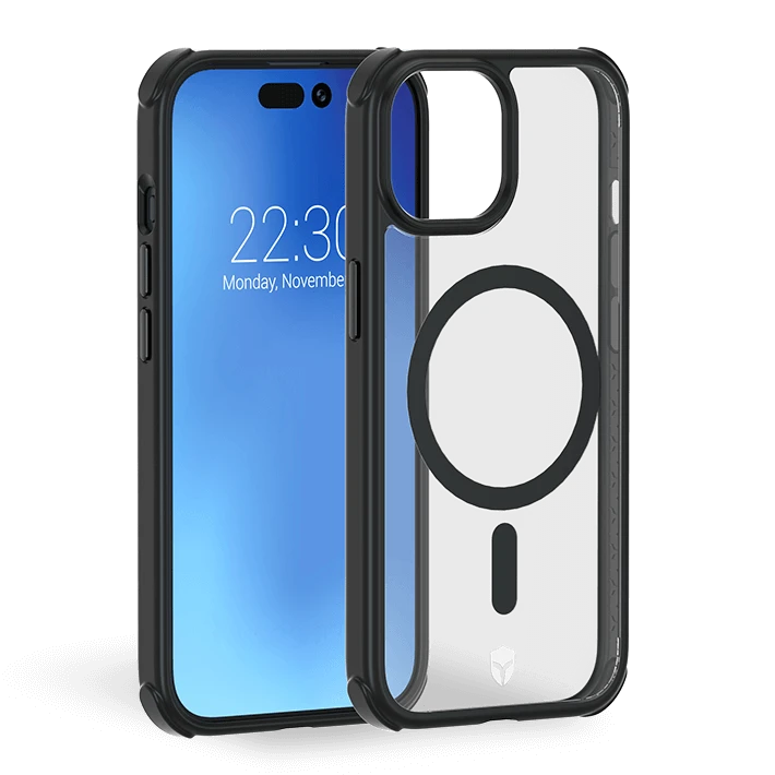 Photo du produit Force Case Coque renforcée translucide compatible MagSafe iPhone 15 - vue 1