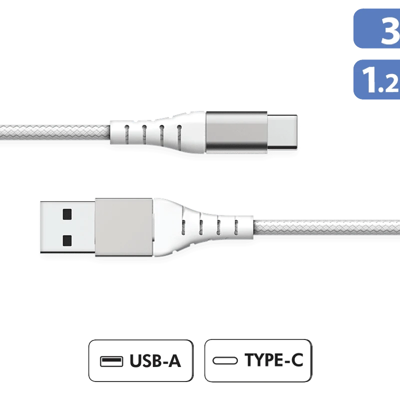 Photo du produit Force Power Lite Câble renforcé USB-A/USB-C garanti à vie - vue 1
