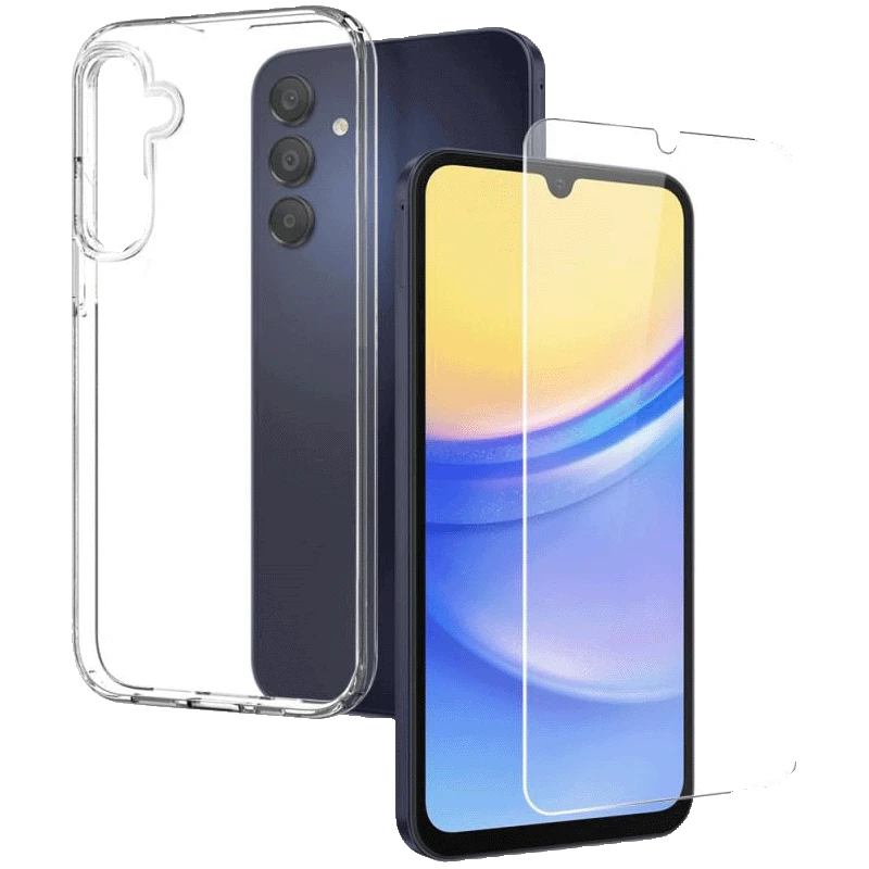 Photo du produit Jaym Pack de protection (coque+verre trempé) pour Galaxy A17 4G/5G