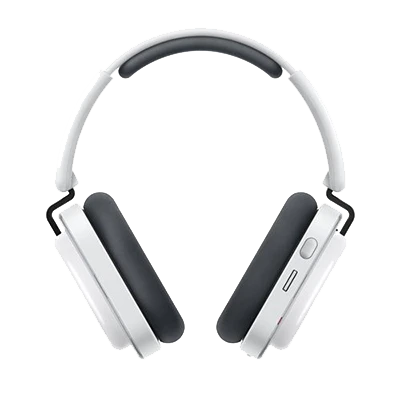 Casque audio sans fil Bluetooth Headphone (a) avec réduction active du bruit Blanc