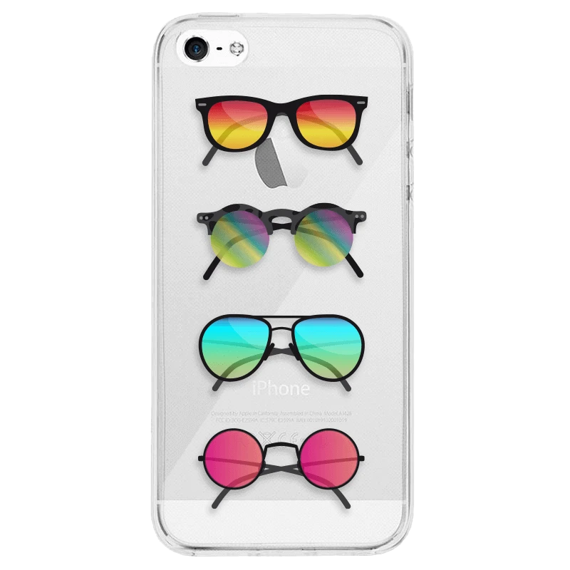 Photo du produit Big Ben Connected Coque motif lunettes de soleil pour iPhone SE - vue 1