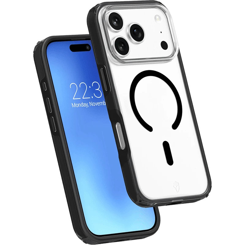 Photo du produit Coque renforcée transparente compatible MagSafe iPhone 17 Pro Max