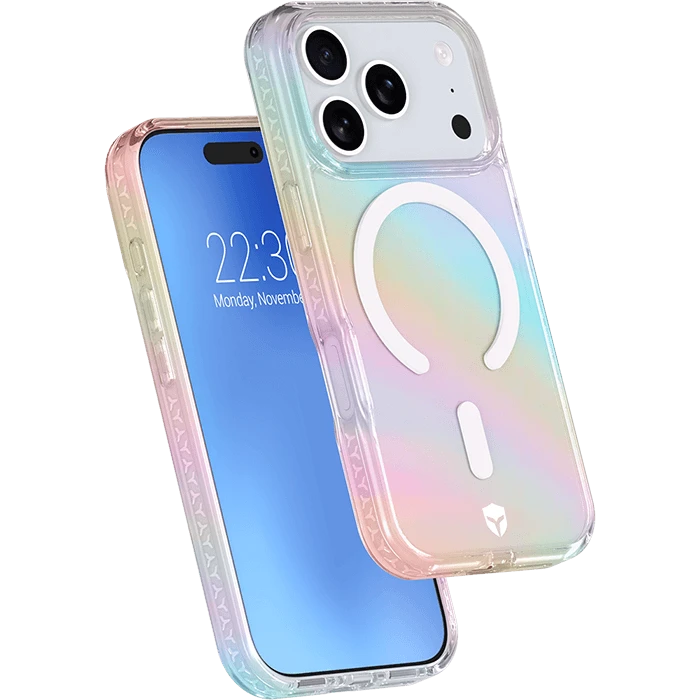 Photo du produit Coque renforcée holographique compatible MagSafe iPhone 17 Pro