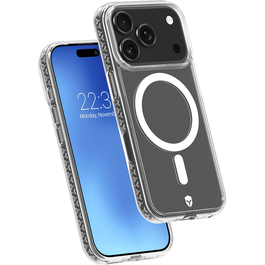 Photo du produit Coque renforcée transparente compatible MagSafe iPhone 17 Pro Max