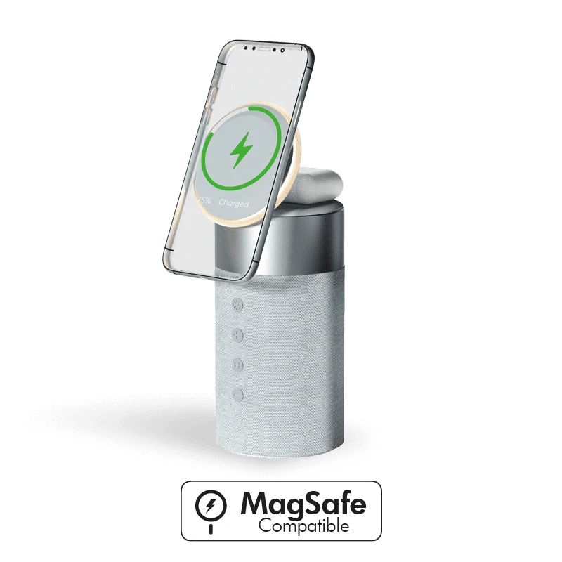 Photo du produit Double chargeur Magsafe et enceinte bluetooth garanti à vie