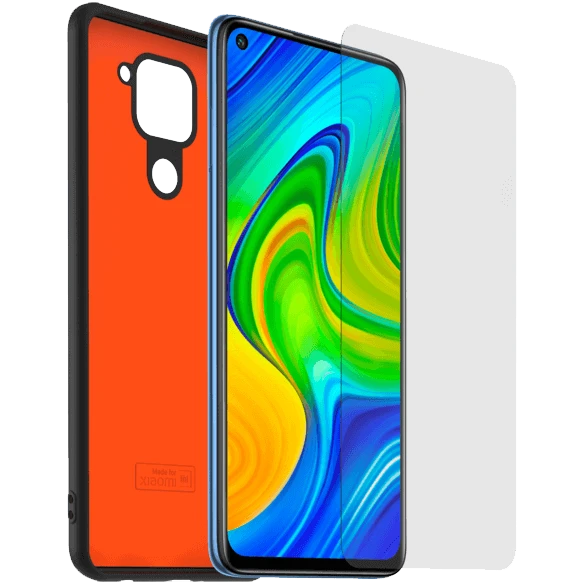 Photo du produit Modelabs Pack coque TPU verre trempé pour Xiaomi Redmi Note 9 - vue 1