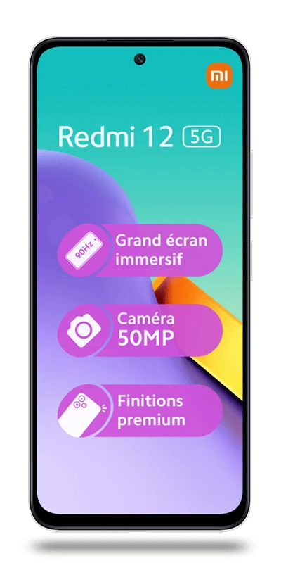 Photo du produit Xiaomi Redmi 12 5G Reconditionné Excellent état - vue 1