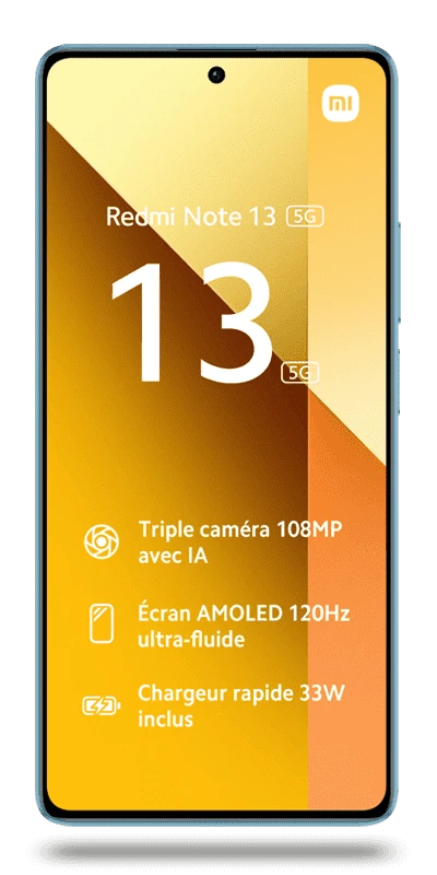 Photo du produit Xiaomi Redmi Note 13 5G - vue 1