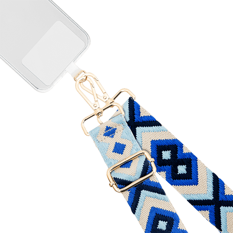 Bandoulière Téléphone Universelle Bigben - Lanière Brésilienne Bleue - Pour Smartphones - 5