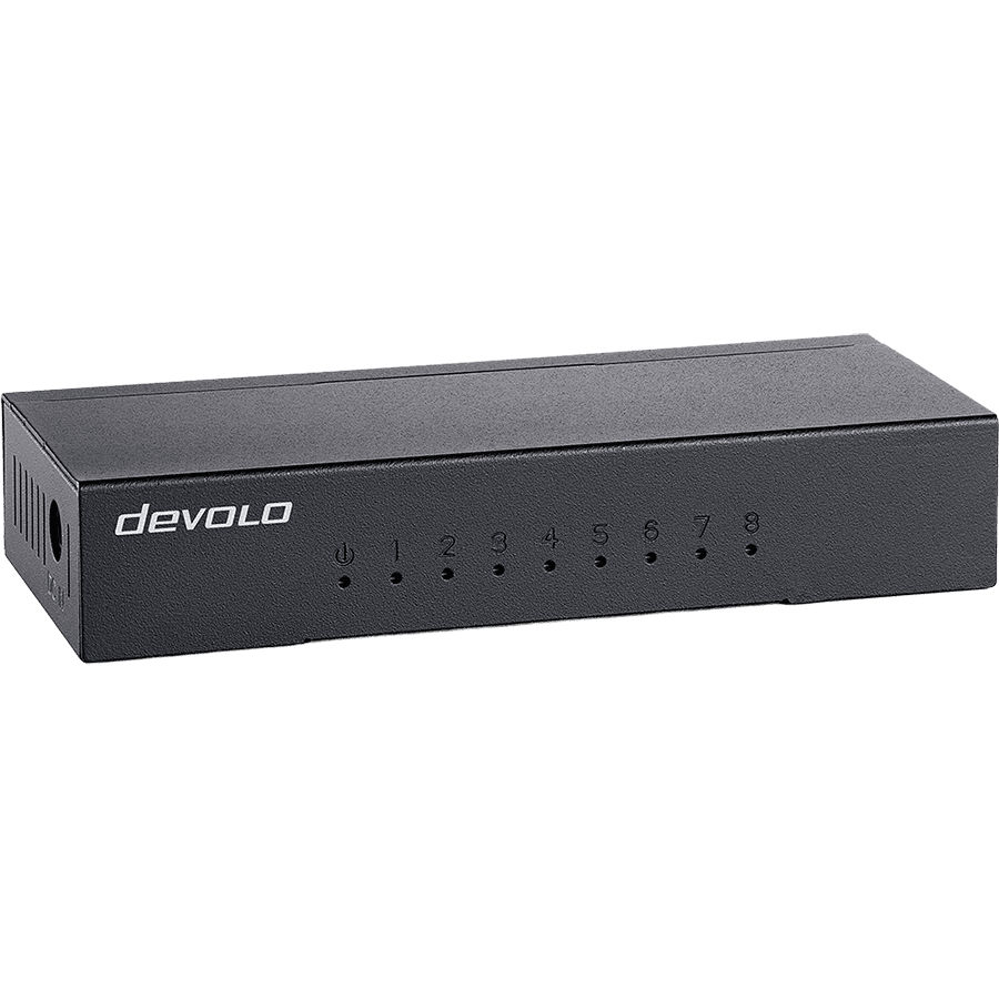 Photo du produit Devolo Switch réseau 8 ports Ethernet RJ45 gigabit