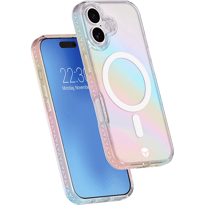 Photo du produit Force Case Coque renforcée holographique compatible MagSafe iPhone 17