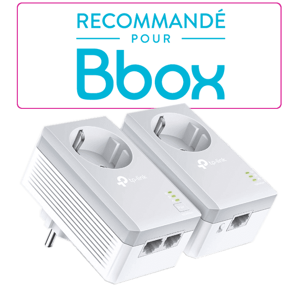 Pack 2 Prises Adaptateurs CPL 600 MBPS PLUG Internet signal réseau