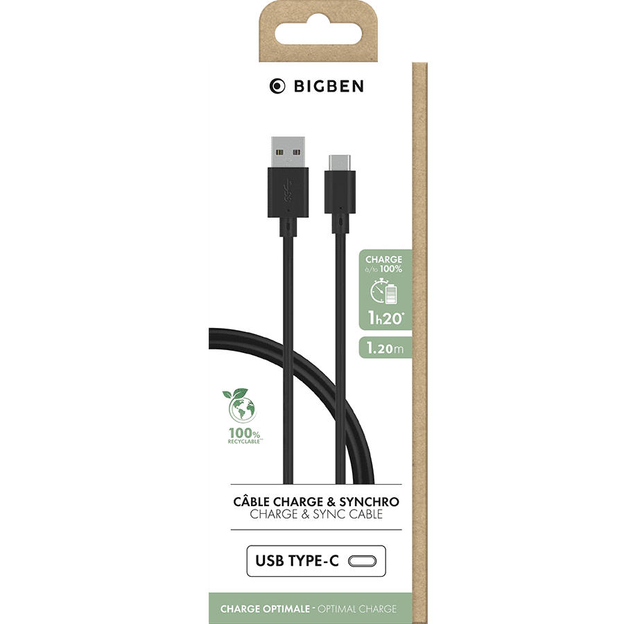 Photo du produit Câble de charge et de synchronisation USB A/C