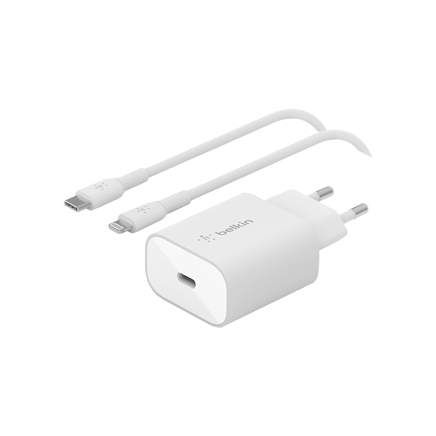 Photo du produit BoostCharge Chargeur usb-c  25 W avec câble USB-C vers Lightning