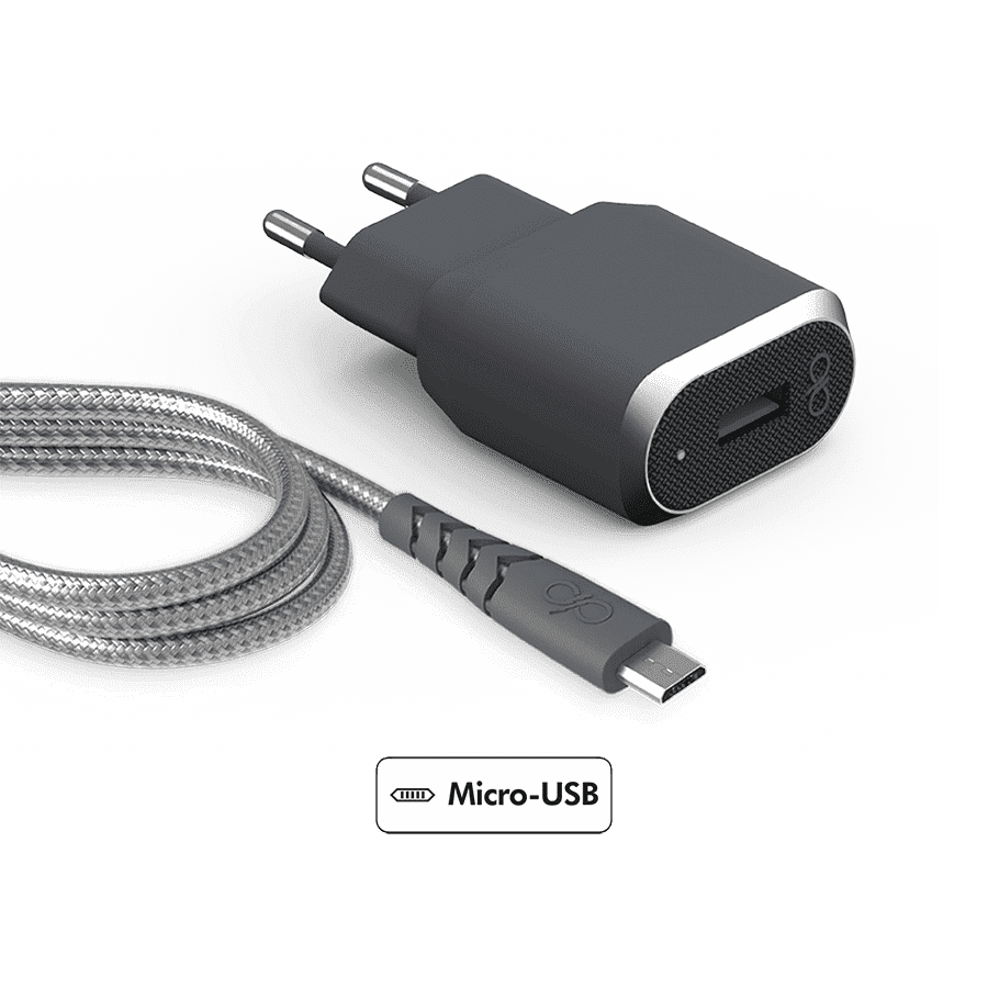 Photo du produit Chargeur rapide et câble renforcé USB A/micro USB