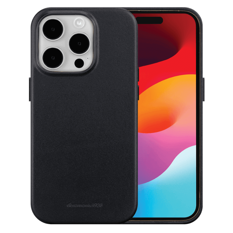 Photo du produit Coque en cuir Rockslide compatible MagSafe iPhone 15 Pro Max - Noir