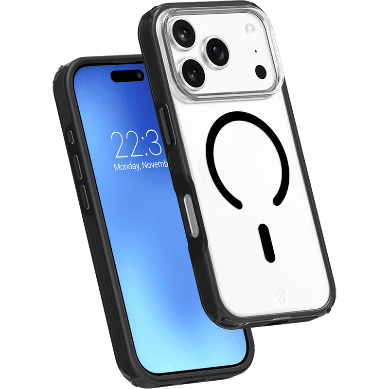 Photo du produit Coque renforcée transparente compatible MagSafe iPhone 17 Pro Max