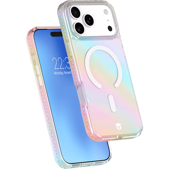 Photo du produit Coque renforcée holographique compatible MagSafe iPhone 17 Pro Max