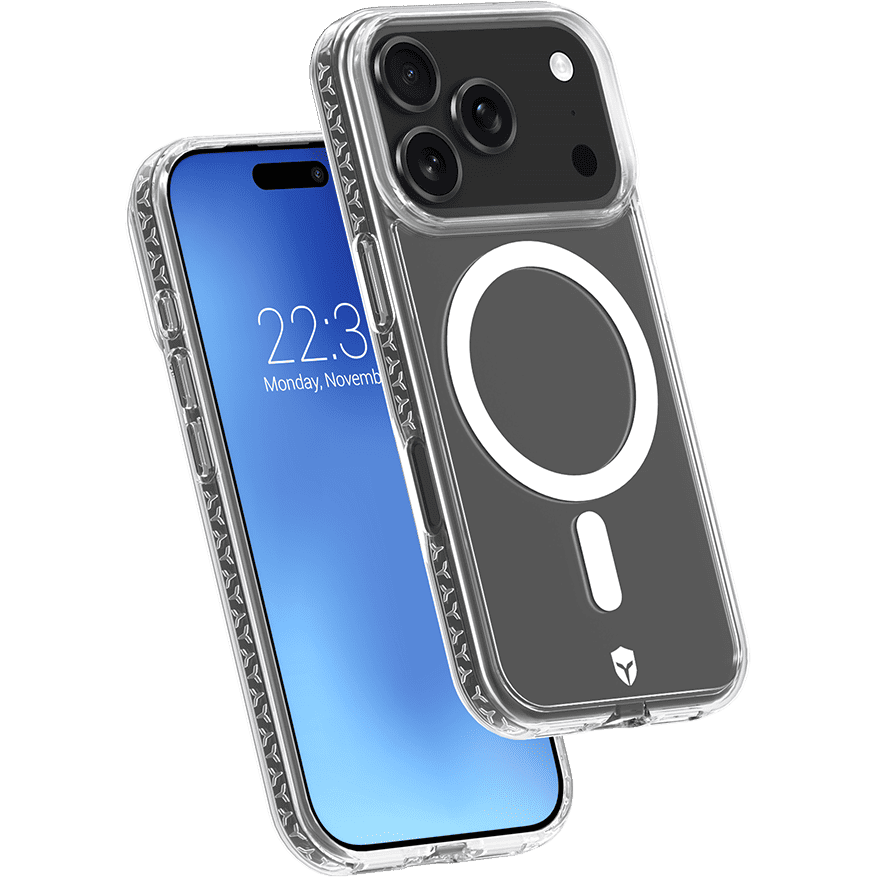 Photo du produit Coque renforcée transparente compatible MagSafe iPhone 17 Pro