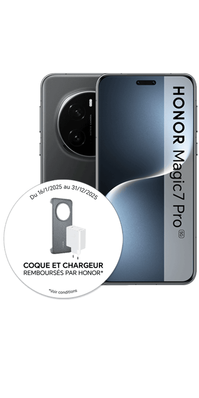 HONOR Magic7 Pro 5G 512 Go Noir avec abonnement - HONOR