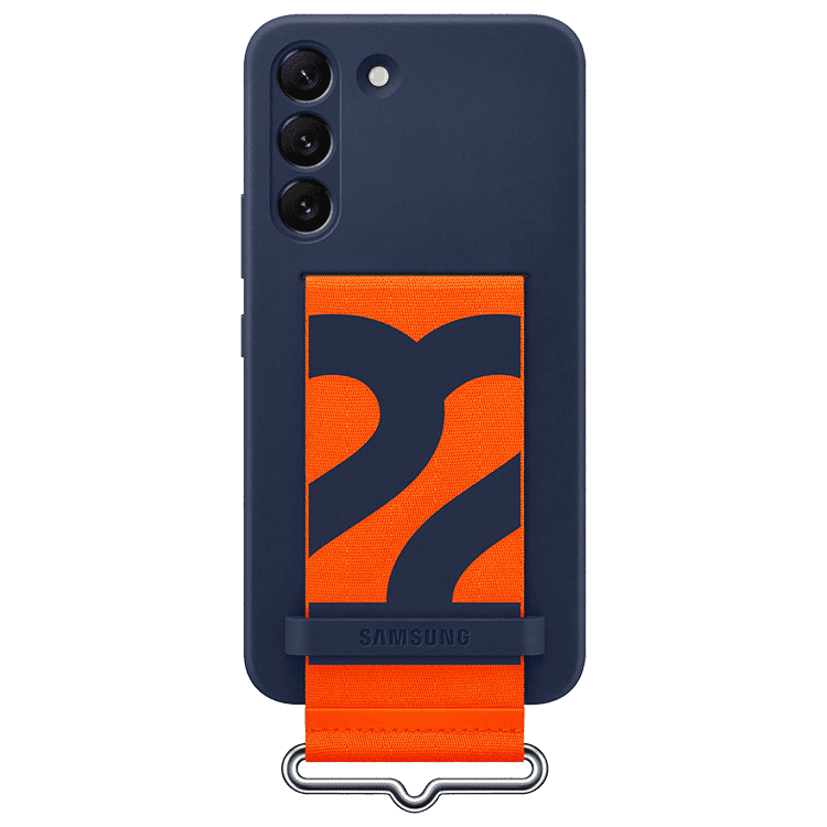 Photo du produit Coque Silicone avec lanière pour Galaxy S22 5G