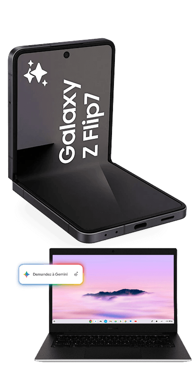 Galaxy Z Flip7 256 Go Noir Absolu avec abonnement - Samsung