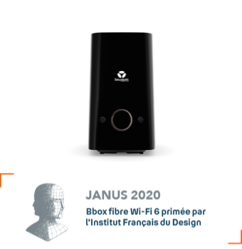 Bbox Fibre WiFi 6E Bouygues Telecom & logo Prix Janus 2020