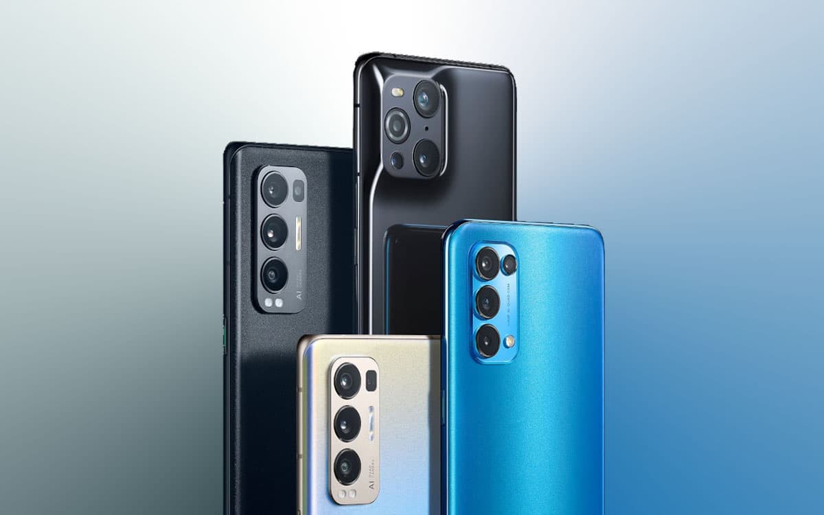 oppo find x3 serie dos bleu noir