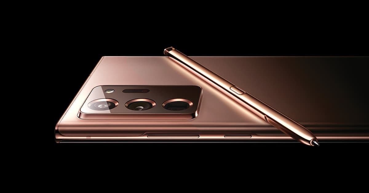 samsung galaxy note 20 ultra rose dore dos stylet appareil photo