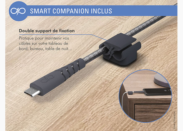 Chargeur secteur rapide et intelligent Force Power Gris avec 2 ports USB et  USB C - Chargeur pour téléphone mobile