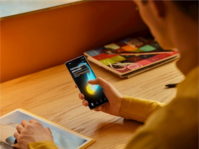 visuel navigation sur ecran oppo reno4 pro 5g