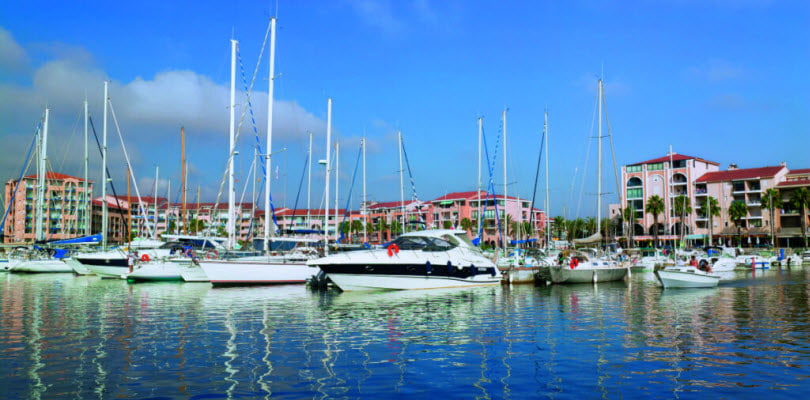 ville argeles port bateaux immeubles