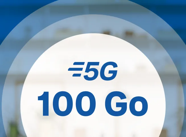 Forfait B&You sans engagement 100Go 5G