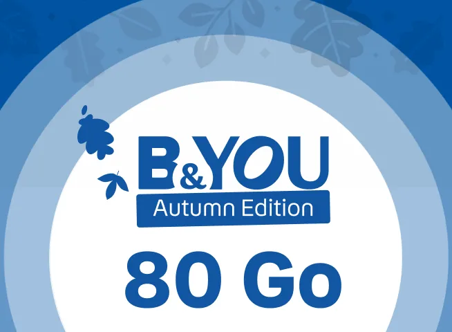 Forfait B&You Autumn Edition 80Go 
