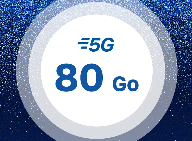 Forfait B&You Black Edition 80Go 5G