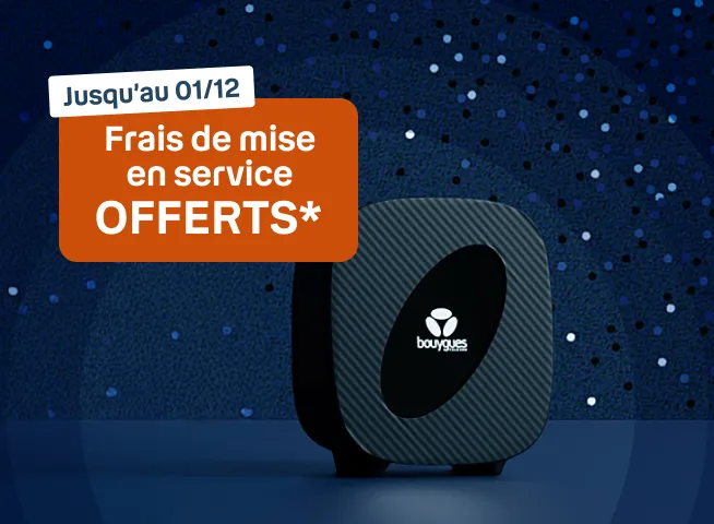 B&You Pure fibre - Frais de mise en service offerts*