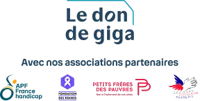 Don de giga - associations partenaires