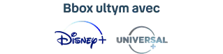 BBox Ultym avec Disney+ et Universal+