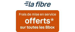 Frais de mise en service offerts* sur toutes les Bbox